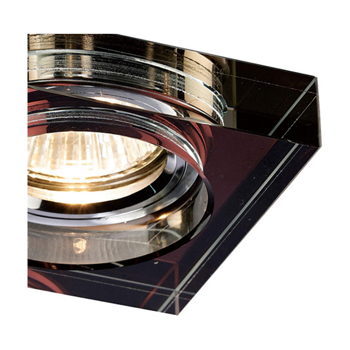 Crystal Square Downlight Rim 62mm Cut-Out 90mm Long - Purple