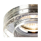 Crystal Round Downlight Rim Bubble - Clear