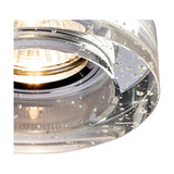 Crystal Round Downlight Rim Bubble - Clear