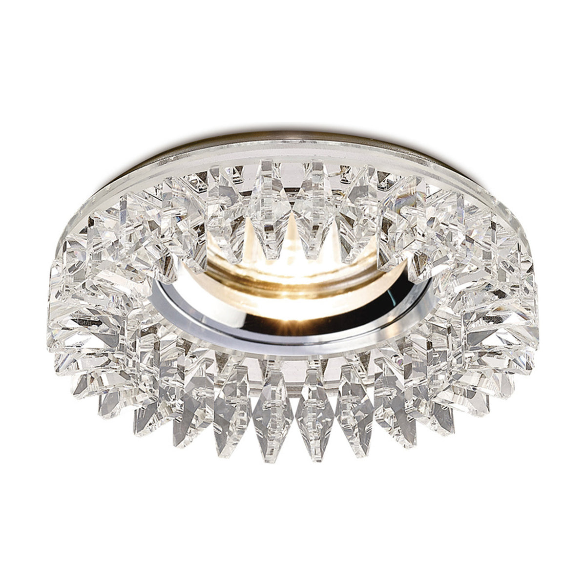 Crystal Round Downlight Rim - Clear