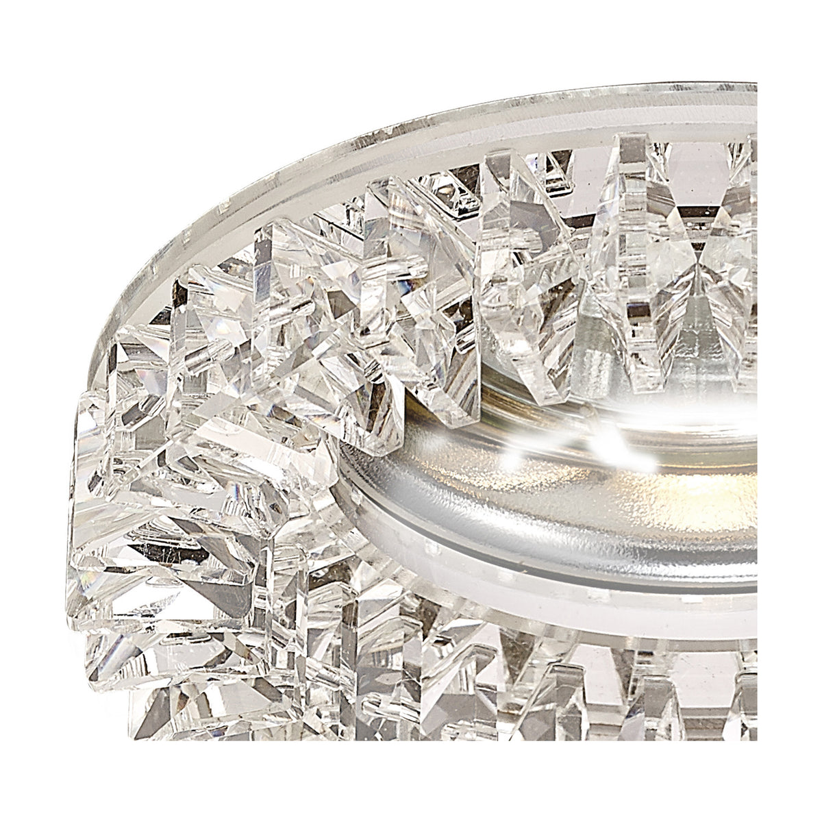 Crystal Round Downlight Rim - Clear
