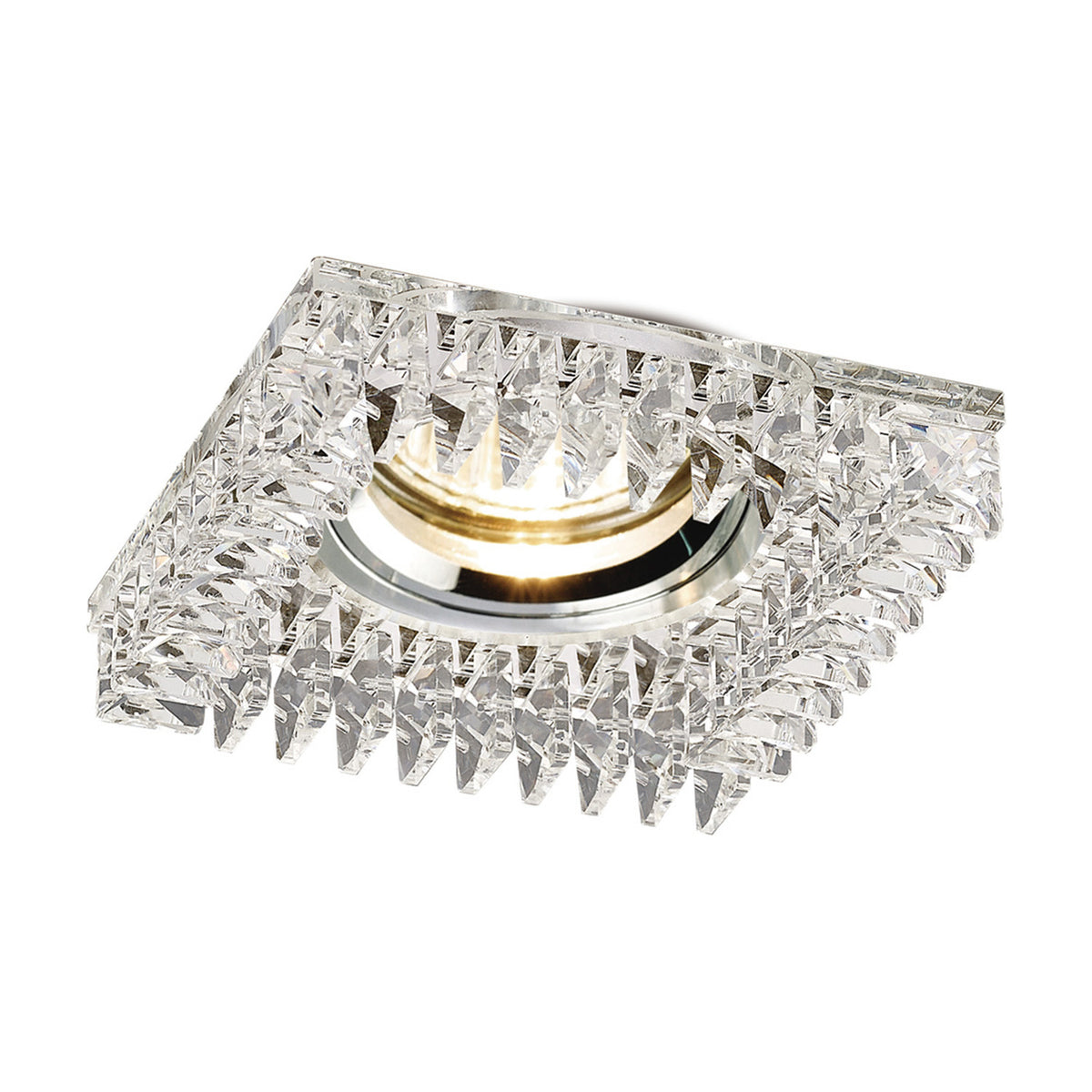 Crystal Square Downlight Rim - Clear
