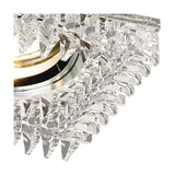 Crystal Square Downlight Rim - Clear