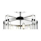 Eaton 4 Light E14 Semi Flush Ceiling Light 42cm - Polished Chrome