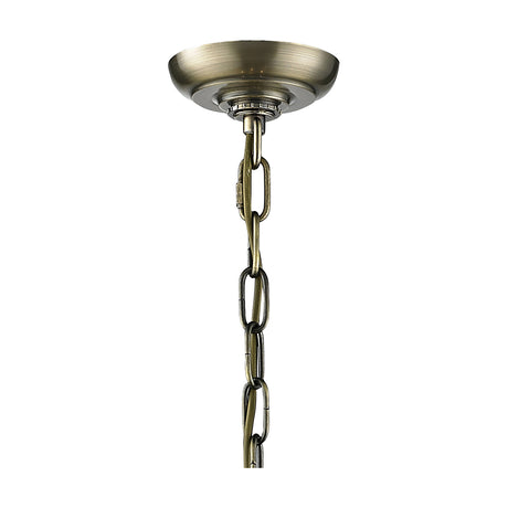 Eaton 4 Light E14 Pendant Light 32cm - Antique Brass