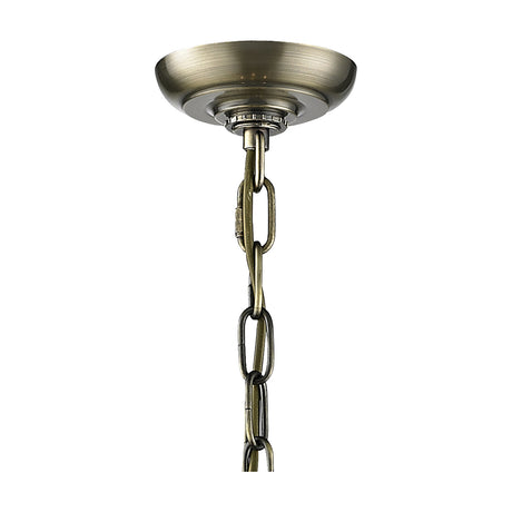 Eaton 12 Light E14 Pendant Light 53cm - Antique Brass