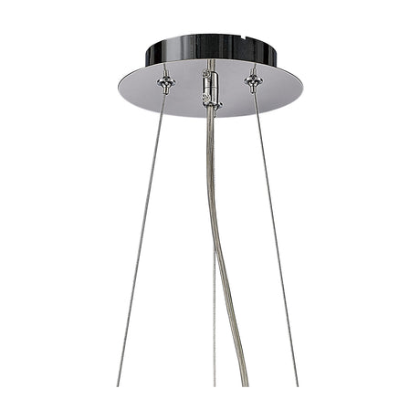 Phyllis 3 Light G9 Pendant Light 35cm - Polished Chrome
