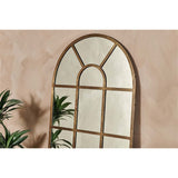 Imoma Iron Arched Full Length Mirror - Brass