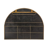 Imoma Iron Overmantel Arched Wall Mirror - Brass