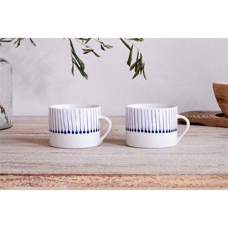 Iba Large Mug - Indigo - Set of 2