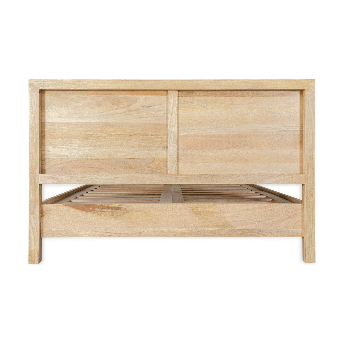 Indali King Mango Wood Bed Frame - Natural