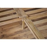 Indali Super King Mango Wood Bed Frame - Natural
