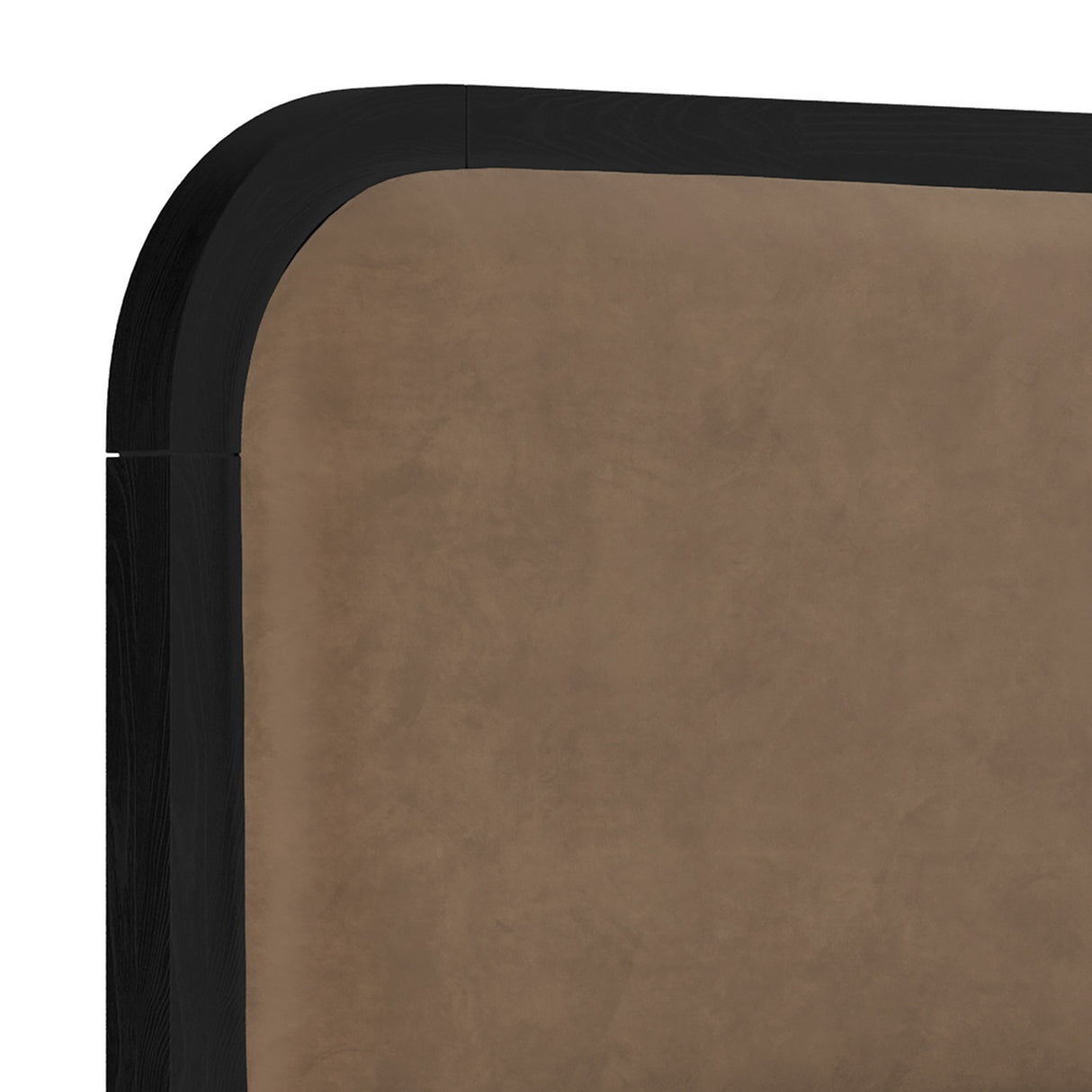 Ines Double Bed Frame – Mole with Black