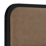 Ines Double Bed Frame – Mole with Black