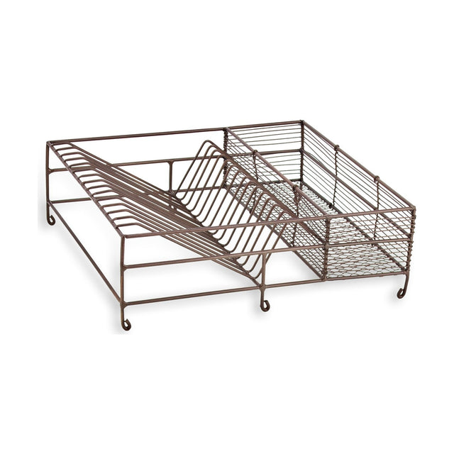 Inkollu Low Wire Dish Rack - Aged Brass