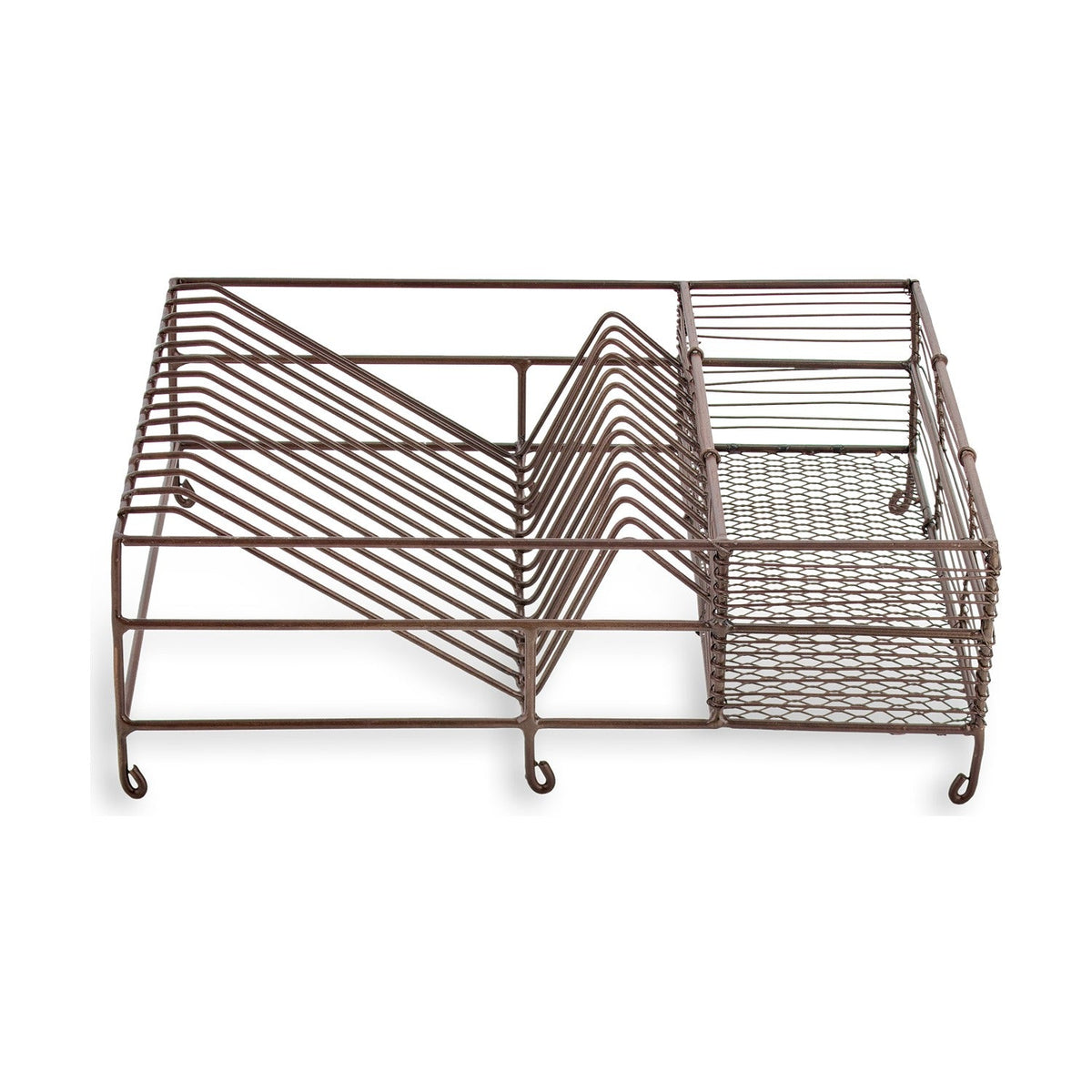 Inkollu Low Wire Dish Rack - Aged Brass