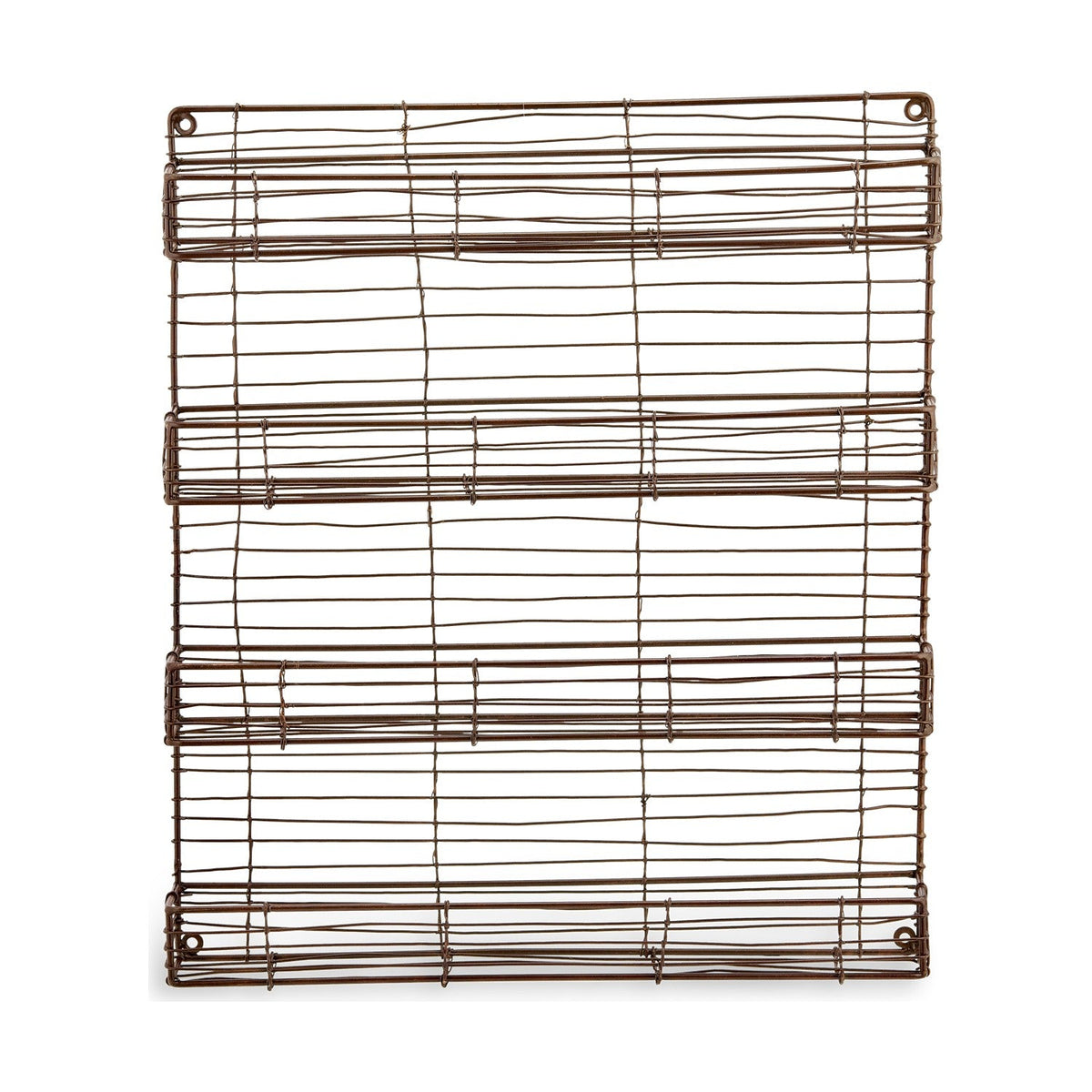 Torvessa Four Shelf Wire Spice Rack - Aged Brass