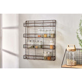 Torvessa Four Shelf Wire Spice Rack - Aged Brass