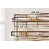 Torvessa Four Shelf Wire Spice Rack - Aged Brass