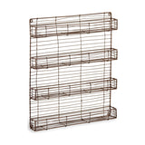 Torvessa Four Shelf Wire Spice Rack - Aged Brass