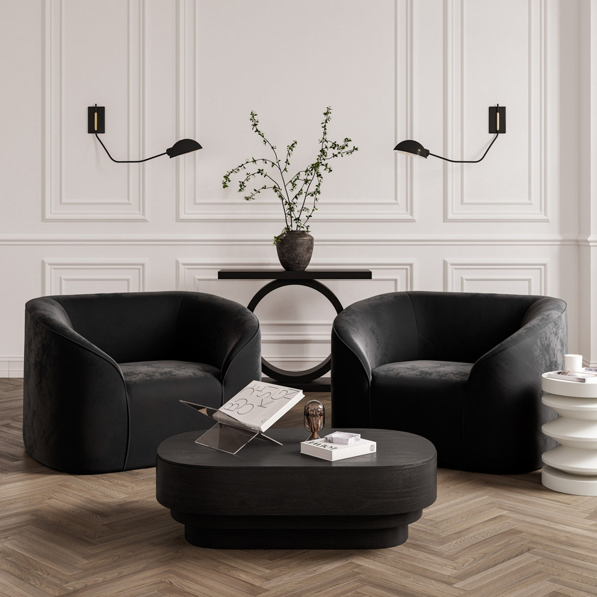 Iris Side Table - White