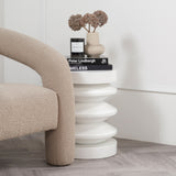 Iris Side Table - White