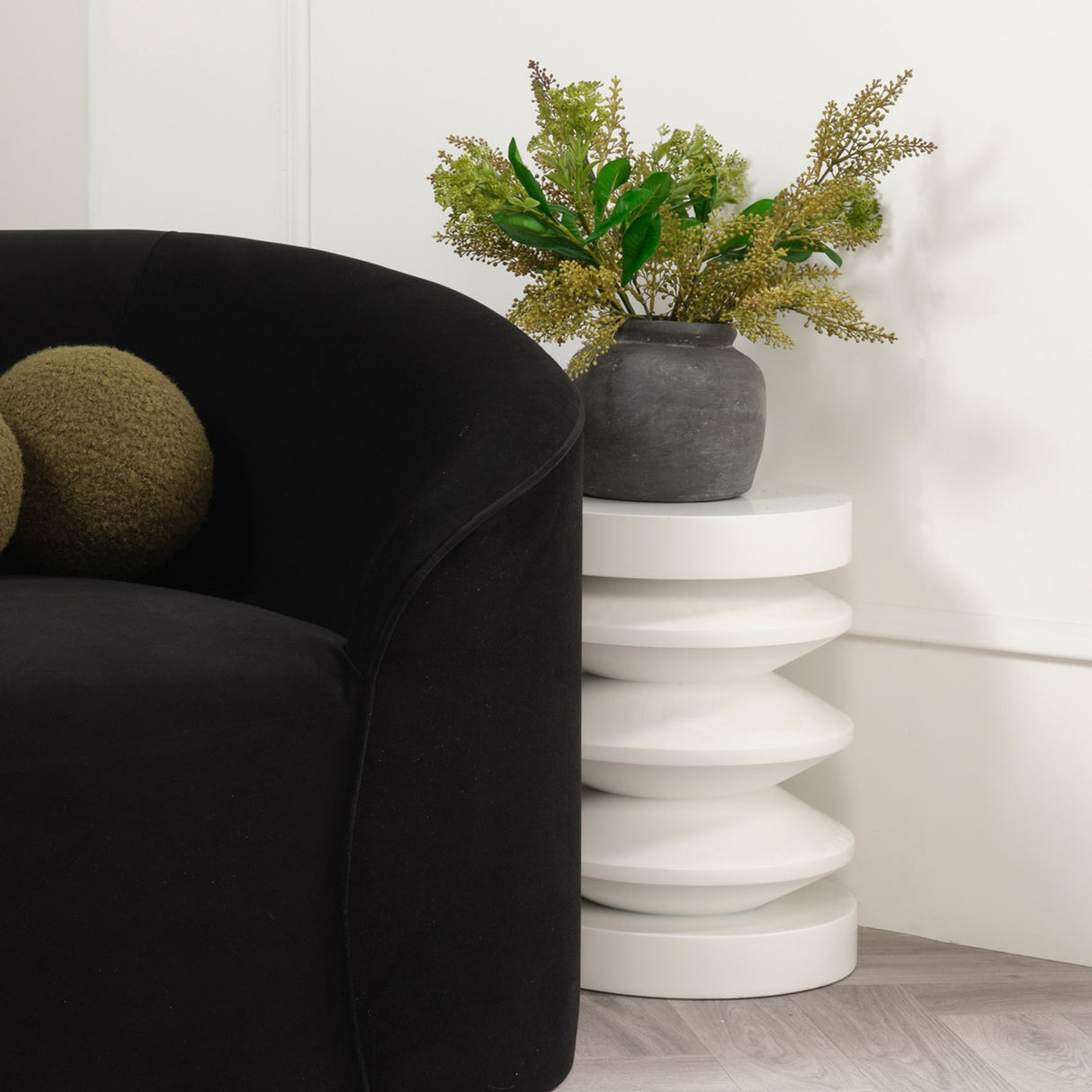 Iris Side Table - White