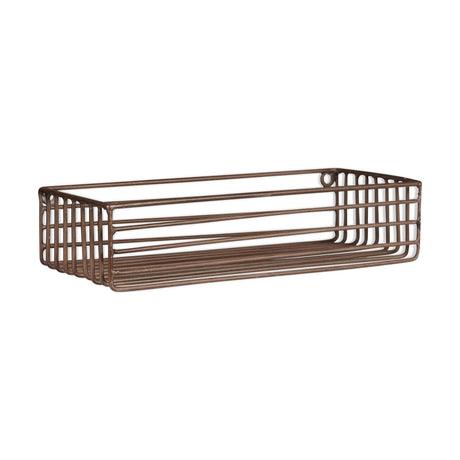 Indore Wire Wall Shelf - Aged Brass