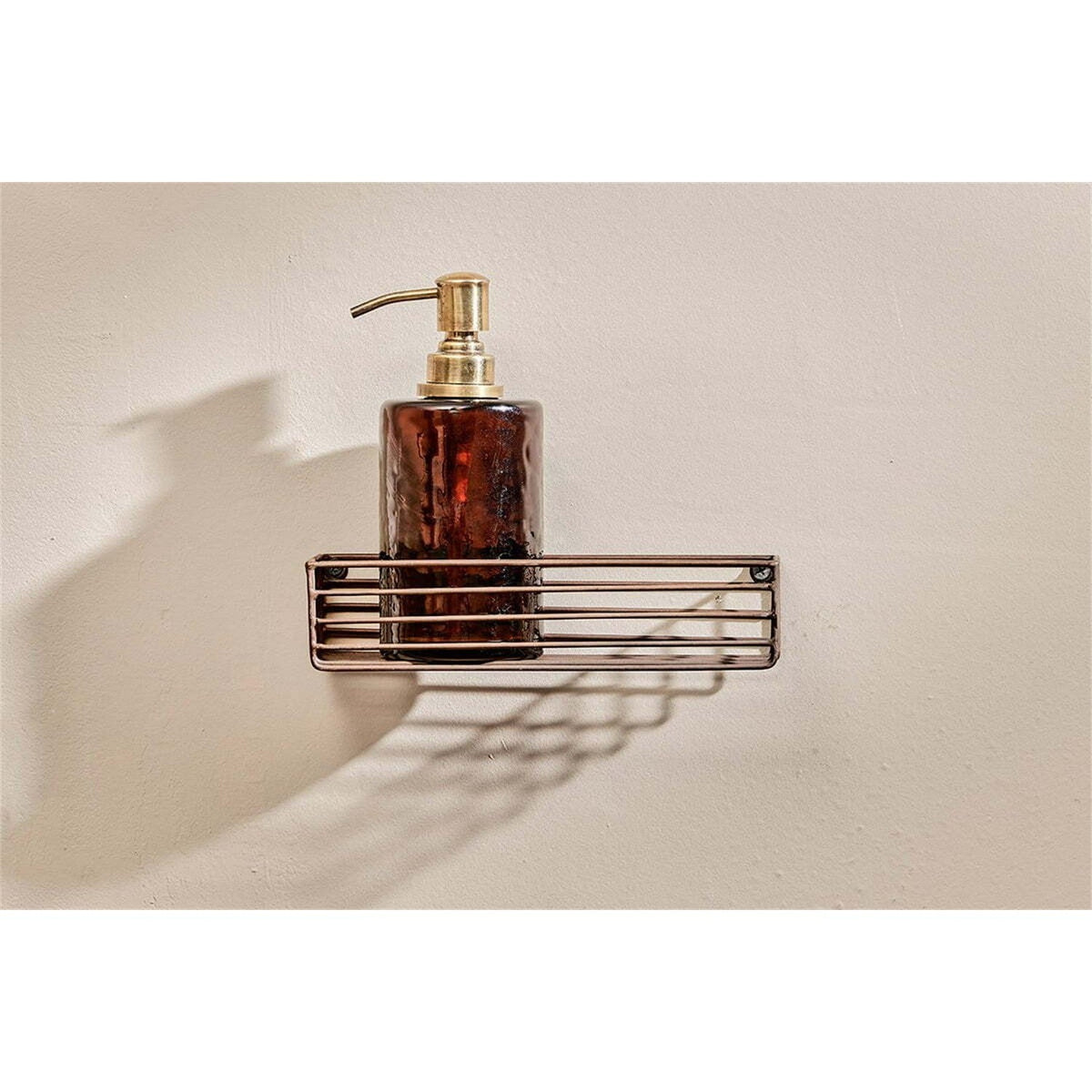 Indore Wire Wall Shelf - Aged Brass