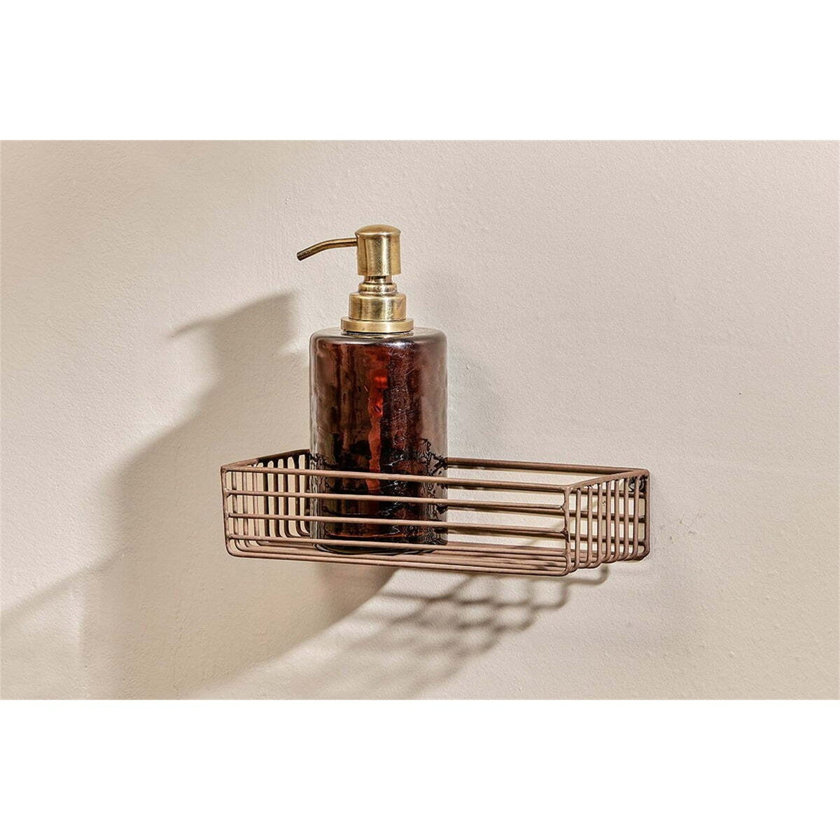 Indore Wire Wall Shelf - Aged Brass