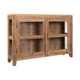 Ibo Reclaimed Wood & Glass Sideboard - Natural