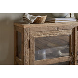 Ibo Reclaimed Wood & Glass Sideboard - Natural