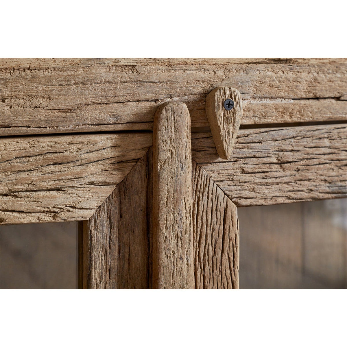 Ibo Reclaimed Wood & Glass Sideboard - Natural