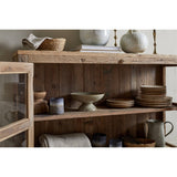 Ibo Reclaimed Wood & Glass Sideboard - Natural