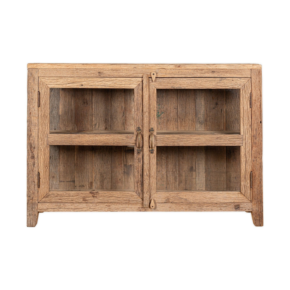 Ibo Reclaimed Wood & Glass Sideboard - Natural