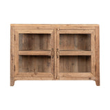 Ibo Reclaimed Wood & Glass Sideboard - Natural