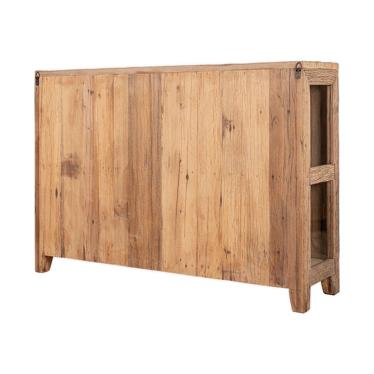 Ibo Reclaimed Wood & Glass Sideboard - Natural