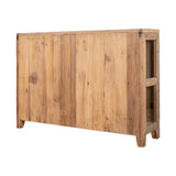 Ibo Reclaimed Wood & Glass Sideboard - Natural