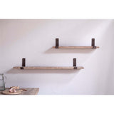 Ibo Small Reclaimed Wood Wall Shelf - Natural