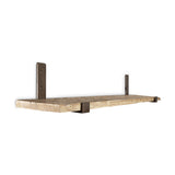 Ibo Large Reclaimed Wood & Iron Wall Shelf - Natural