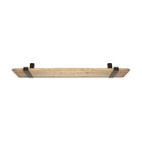 Ibo Large Reclaimed Wood & Iron Wall Shelf - Natural