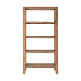 Ibo Wide Reclaimed Wood Shelving Unit - Natural