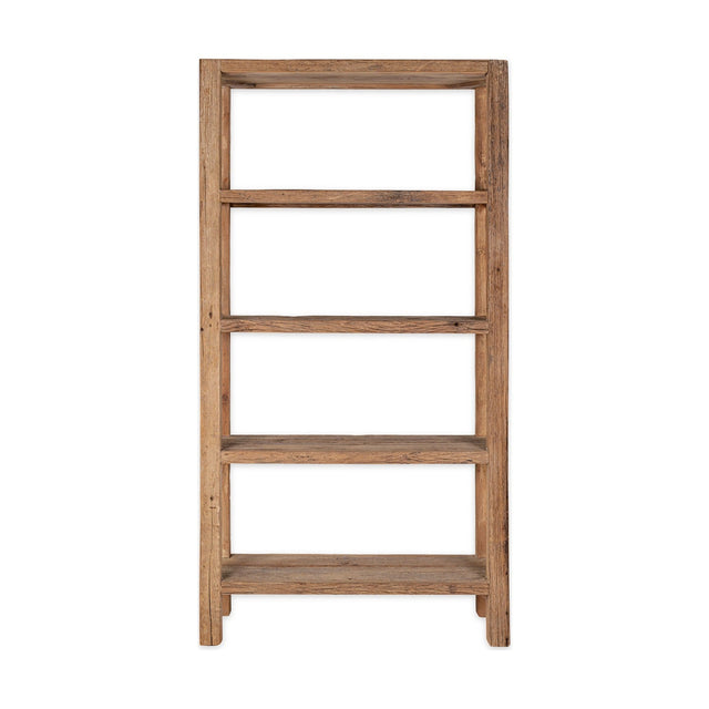 Ibo Wide Reclaimed Wood Shelving Unit - Natural