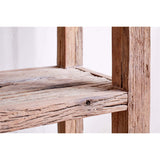 Ibo Wide Reclaimed Wood Shelving Unit - Natural