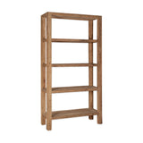 Ibo Wide Reclaimed Wood Shelving Unit - Natural