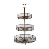 Inkollu Three Tier Wire Stand - Aged Brass
