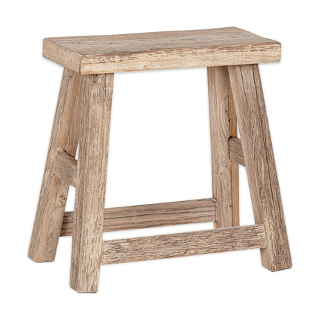 Ibo Reclaimed Wood Low Stool - Natural