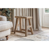 Ibo Reclaimed Wood Low Stool - Natural