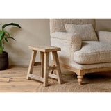 Ibo Reclaimed Wood Low Stool - Natural