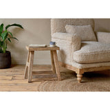 Ibo Reclaimed Wood Low Stool - Natural